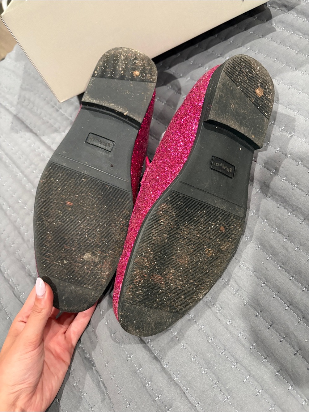 Men's Pink Glitter Loafers with Gold Bit Hardware bravo men’s size 10.5 - Picture 3 of 5
